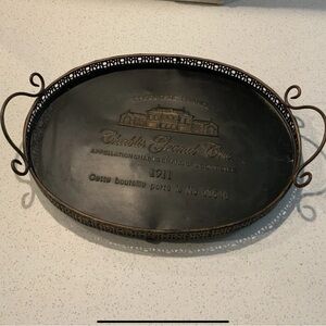 Vintage rare 1911 tray from France Chablis grand cru a prestigious white wine